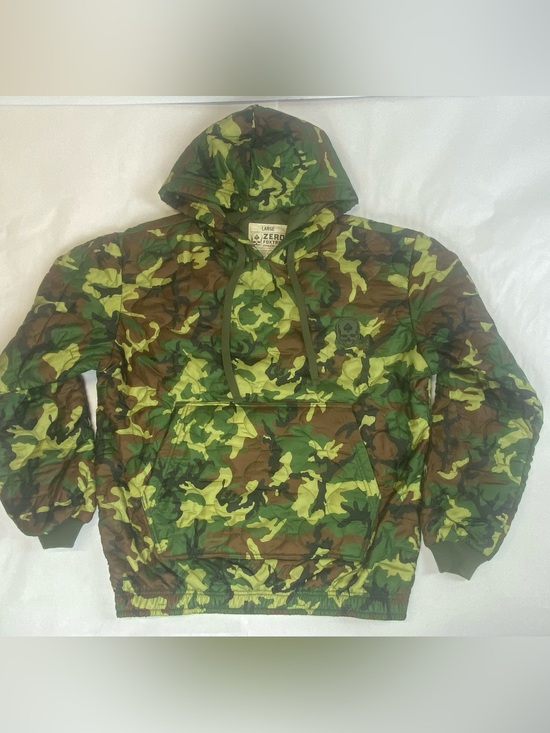 Other - Zero Foxtrot Woobie Pullover Hoodie Mens Large Woodland Camo Kangaroo Pocket L